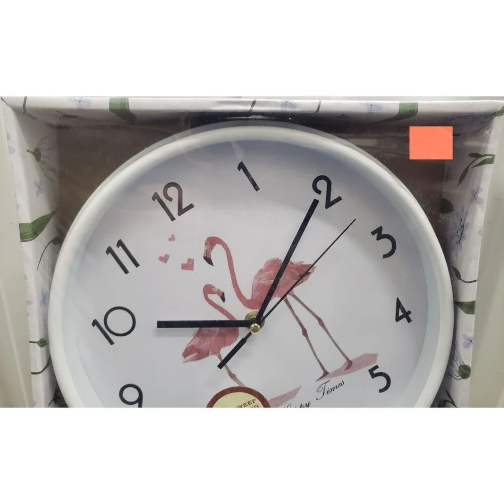 Round Plastic Wall Clock, (app.10